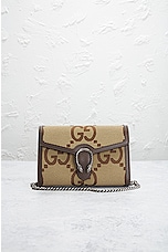 FWRD Renew Gucci Jumbo GG Dionysus Chain Shoulder Bag in Brown, view 2, click to view large image.