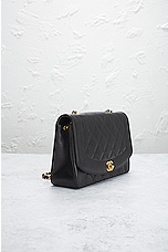 FWRD Renew Chanel Matelasse Quilted Turnlock Chain Flap Shoulder Bag in Black, view 4, click to view large image.