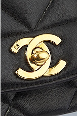 FWRD Renew Chanel Matelasse Quilted Turnlock Chain Flap Shoulder Bag in Black, view 6, click to view large image.