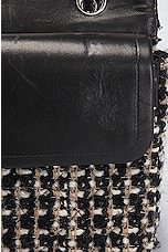 FWRD Renew Chanel Tweed Turnlock Chain Shoulder Bag in Black, view 8, click to view large image.