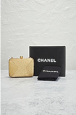 FWRD Renew Chanel Raffia Chain Shoulder Bag in Beige, view 10, click to view large image.