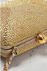 FWRD Renew Chanel Raffia Chain Shoulder Bag in Beige, view 7, click to view large image.