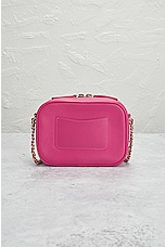 FWRD Renew Chanel Lambskin Chain Shoulder Bag in Pink, view 3, click to view large image.
