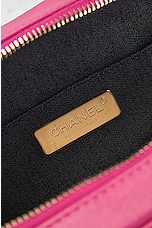 FWRD Renew Chanel Lambskin Chain Shoulder Bag in Pink, view 5, click to view large image.