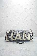 FWRD Renew Chanel Chain Bowling Bag in Navy, view 2, click to view large image.