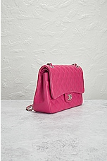 FWRD Renew Chanel Deca Quilted 30 Lambskin Flap Chain Shoulder Bag in Pink, view 4, click to view large image.