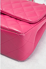 FWRD Renew Chanel Deca Quilted 30 Lambskin Flap Chain Shoulder Bag in Pink, view 7, click to view large image.