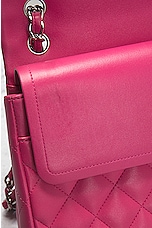 FWRD Renew Chanel Deca Quilted 30 Lambskin Flap Chain Shoulder Bag in Pink, view 8, click to view large image.