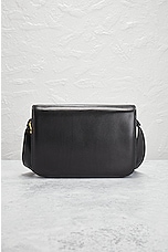 FWRD Renew Celine Triomphe Calfskin Shoulder Bag in Black, view 3, click to view large image.