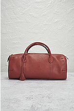 FWRD Renew Hermes Mademoiselle Leather Handbag in Brown, view 2, click to view large image.