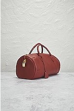FWRD Renew Hermes Mademoiselle Leather Handbag in Brown, view 4, click to view large image.