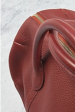 FWRD Renew Hermes Mademoiselle Leather Handbag in Brown, view 9, click to view large image.