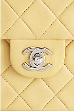 FWRD Renew Chanel Quilted Lambskin Turnlock Chain Shoulder Bag in Beige, view 6, click to view large image.