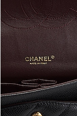 FWRD Renew Chanel Quilted Caviar Double Flap Chain Shoulder Bag in Black, view 5, click to view large image.