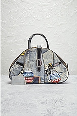 FWRD Renew Dior Denim Bowler Saddle Bag in Blue, view 10, click to view large image.