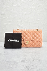 FWRD Renew Chanel Lambskin Quilted Turnlock Chain Shoulder Bag in Peach, view 10, click to view large image.