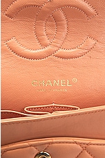 FWRD Renew Chanel Lambskin Quilted Turnlock Chain Shoulder Bag in Peach, view 5, click to view large image.