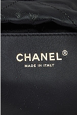 FWRD Renew Chanel Quilted Chain Bucket Bag in Black, view 5, click to view large image.