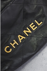 FWRD Renew Chanel Quilted Chain Bucket Bag in Black, view 6, click to view large image.