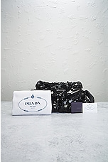 FWRD Renew Prada Sequin Flap Shoulder Bag in Black, view 10, click to view large image.