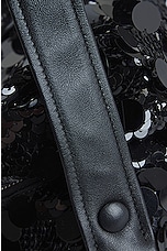 FWRD Renew Prada Sequin Flap Shoulder Bag in Black, view 7, click to view large image.