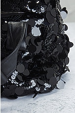 FWRD Renew Prada Sequin Flap Shoulder Bag in Black, view 8, click to view large image.