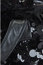 FWRD Renew Prada Sequin Flap Shoulder Bag in Black, view 9, click to view large image.