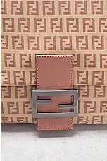 FWRD Renew Fendi Zucchino Mama Baguette Shoulder Bag in Pink, view 6, click to view large image.