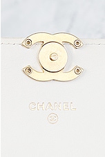 FWRD Renew Chanel Quilted Lambskin Wallet On Chain Bag in White, view 5, click to view large image.