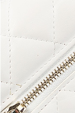 FWRD Renew Chanel Quilted Lambskin Wallet On Chain Bag in White, view 8, click to view large image.