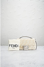 FWRD Renew Fendi Zucca Mama Baguette Shoulder Bag in Blush, view 10, click to view large image.