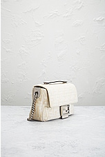 FWRD Renew Fendi Zucca Mama Baguette Shoulder Bag in Blush, view 4, click to view large image.
