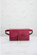 FWRD Renew Dior Saddle Waist Bag in Red, view 2, click to view large image.