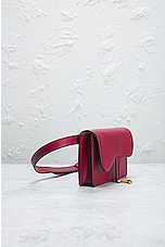 FWRD Renew Dior Saddle Waist Bag in Red, view 4, click to view large image.