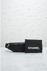 FWRD Renew Chanel Quilted Waist Bag in Black, view 10, click to view large image.