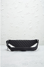 FWRD Renew Chanel Quilted Waist Bag in Black, view 3, click to view large image.