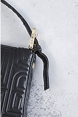 FWRD Renew Fendi Patent Leather Baguette Shoulder Bag in Black, view 9, click to view large image.