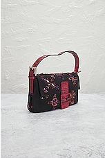 FWRD Renew Fendi Beaded Baguette Shoulder Bag in Multi Black, view 4, click to view large image.