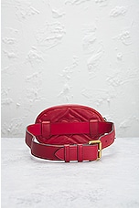 FWRD Renew Gucci GG Marmont Quilted Belt Bag in Red, view 3, click to view large image.