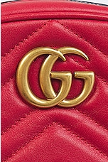 FWRD Renew Gucci GG Marmont Quilted Belt Bag in Red, view 6, click to view large image.