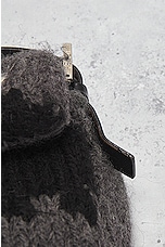 FWRD Renew Fendi Mama Wool Baguette Shoulder Bag in Grey, view 10, click to view large image.