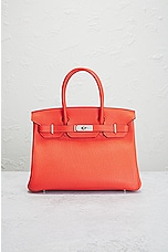 FWRD Renew Hermes Birkin 30 Handbag in Orange, view 2, click to view large image.
