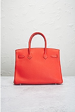 FWRD Renew Hermes Birkin 30 Handbag in Orange, view 3, click to view large image.