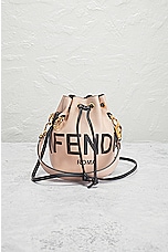 FWRD Renew Fendi Mon Tresor Bucket Bag in Beige, view 2, click to view large image.