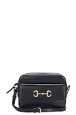 FWRD Renew Gucci Horsebit Shoulder Bag in Black, view 1, click to view large image.