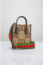 FWRD Renew Gucci GG Jumbo 2 Way Handbag in Brown, view 2, click to view large image.