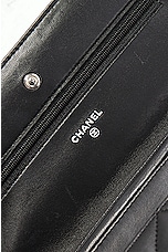 FWRD Renew Chanel Quilted Lambskin Wallet On Chain Bag in Black, view 5, click to view large image.