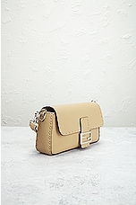 FWRD Renew Fendi Mama Baguette Shoulder Bag in Beige, view 4, click to view large image.