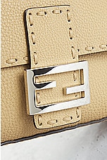 FWRD Renew Fendi Mama Baguette Shoulder Bag in Beige, view 8, click to view large image.