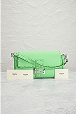 FWRD Renew Fendi Mama Baguette Shoulder Bag in Green, view 10, click to view large image.